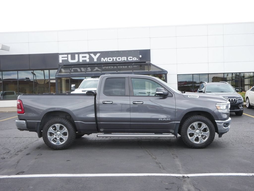 2019 RAM 1500 Big Horn/Lone Star in Gray — front three-quarter view
