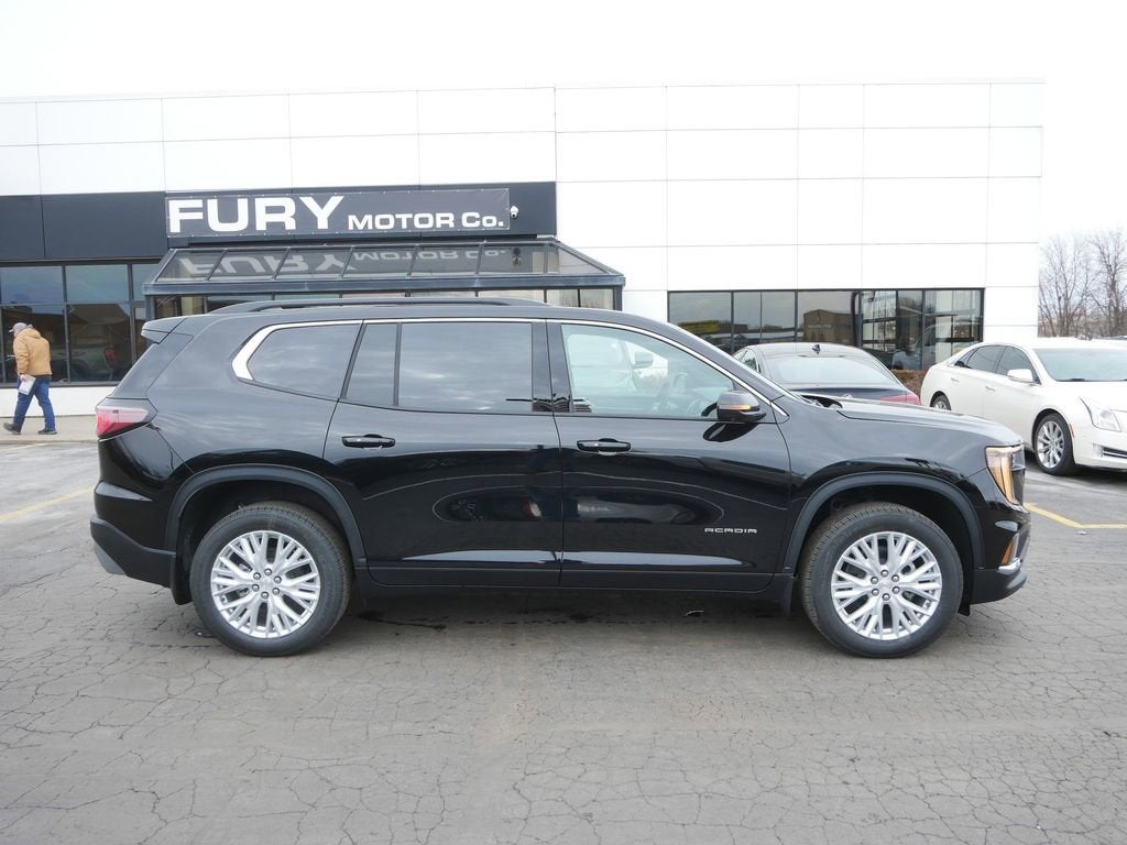 2026 GMC Acadia Elevation in Ebony Twilight Metallic — front three-quarter view