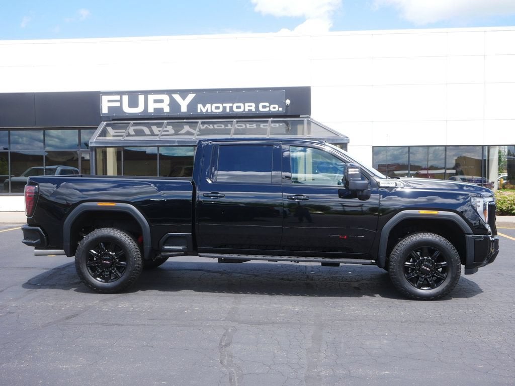 2026 GMC Sierra 3500 HD AT4 in Onyx Black — front three-quarter view