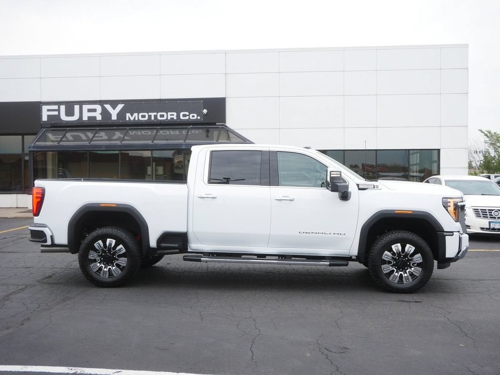 2026 GMC Sierra 3500 HD Denali in Summit White — front three-quarter view