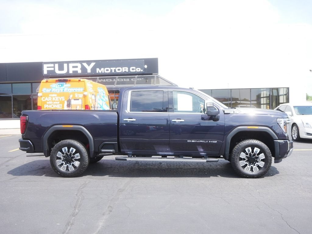 2026 GMC Sierra 3500 HD Denali in Titanium Rush Metallic — front three-quarter view