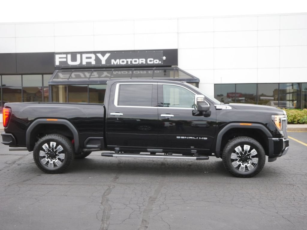 2026 GMC Sierra 3500 HD Denali in Onyx Black — front three-quarter view