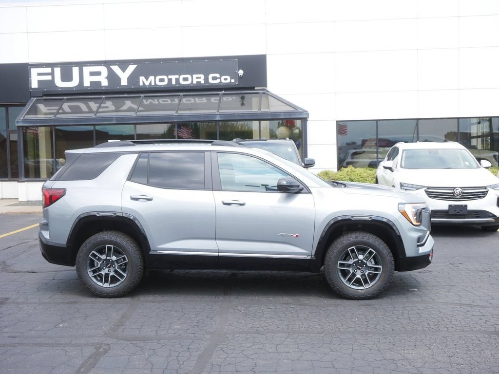 2027 GMC Terrain AWD AT4 in Sterling Metallic — front three-quarter view