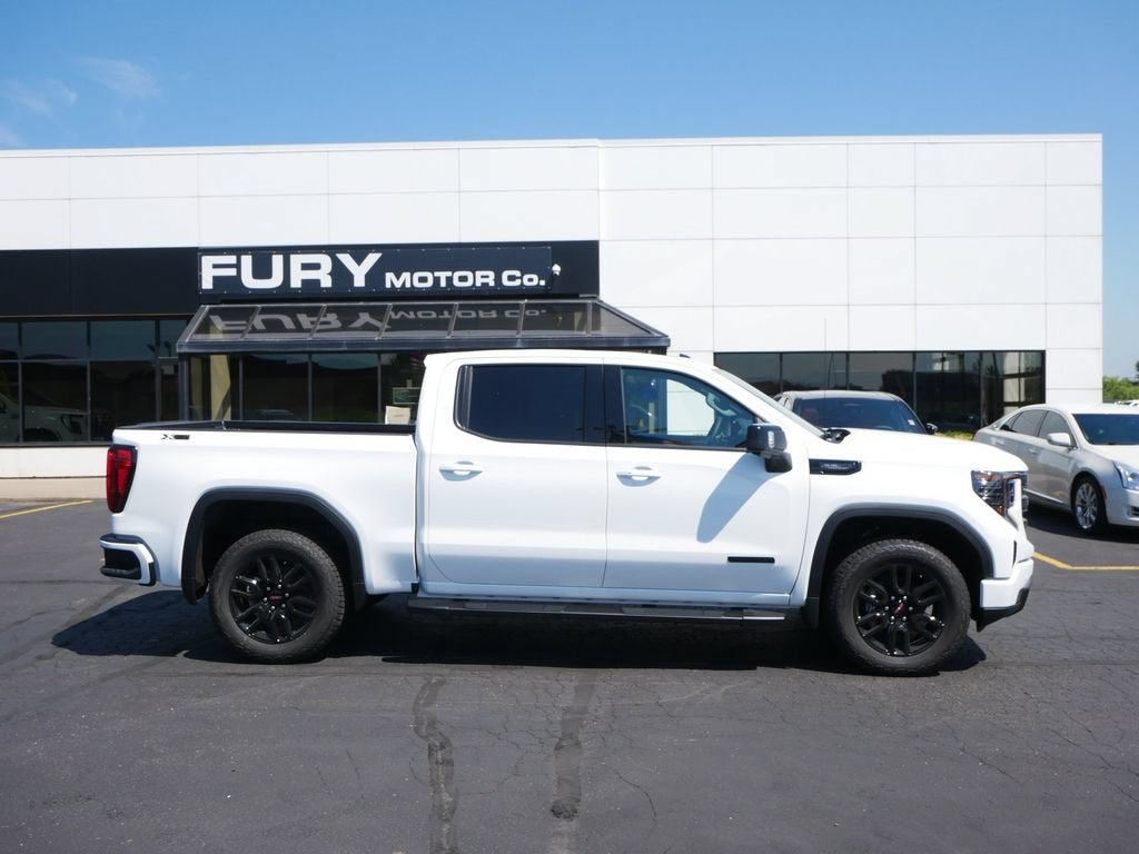 2026 GMC Sierra 1500 Elevation in Summit White — front three-quarter view