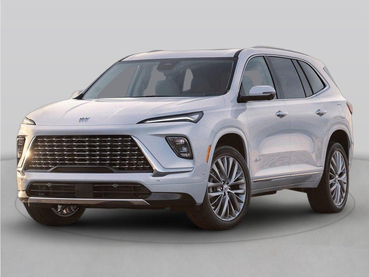 2025 Buick Enclave Avenir in Moonstone Gray Metallic — front three-quarter view